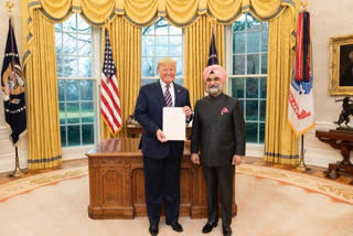 India's new US envoy Sandhu presents credentials to Donald Trump