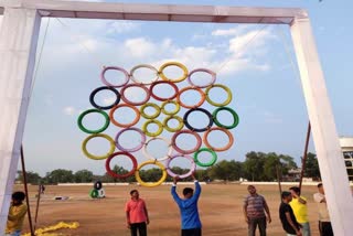 Narayanpur decorated for Peace Half Marathon