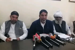During a press conference by opposition leader Aftab Ahmed