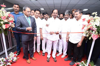 m-kcr-inaugurated-hyderabad-metro-corridor-2-attend-revanth-reddy