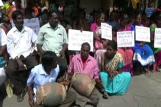 thiruvallur tribal men protest