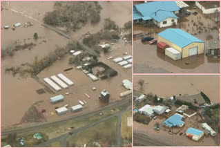 AMERICA Pendleton, Oregon got effected with heavy rains.. and government has started rescue operations