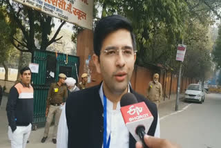 Raghav Chadha, AAP candidate from Rajendra Nagar