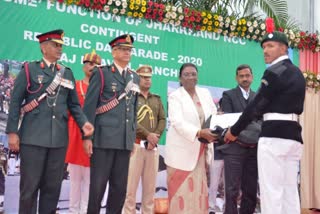 NCC cadet honored by Governor Draupadi Murmu