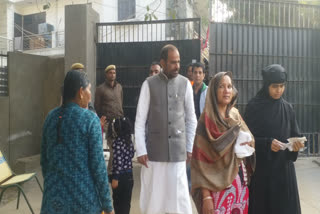 South Delhi MP Ramesh Vidhuri cast vote