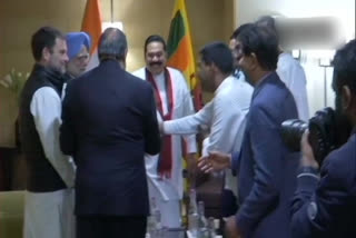 Congress delegation meets Rajapaksa  Manmohan Singh meets Rajapaksa Mahinda Rajapaksa  Ram Nath Kovind  കോണ്‍ഗ്രസ് പ്രതിനിധി സംഘം ശ്രീലങ്കൻ പ്രധാനമന്ത്രിയെ സന്ദര്‍ശിച്ചു  Congress delegation meets Sri Lankan PM in Delhi  കോണ്‍ഗ്രസ് പ്രതിനിധി സംഘം ശ്രീലങ്കൻ പ്രധാനമന്ത്രിയെ സന്ദര്‍ശിച്ചു  ന്യൂഡല്‍ഹി