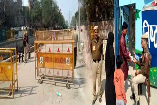 tight security force in some polling booths for delhi election