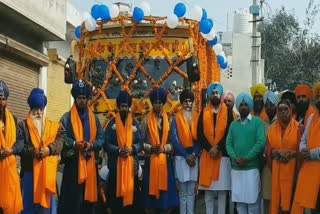 Nagar Kirtan organized in Amloh on the eve of Bhagat Ravidas ji