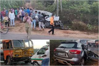 accident between a car and a tanker lorry