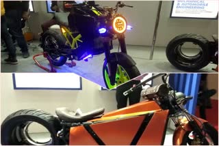 Sharda University students launch concept bikes at Auto Expo noida