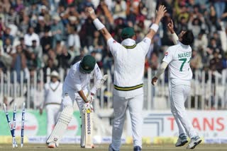 Naseem Shah becomes youngest to take Test hat-trick as Pak cruise