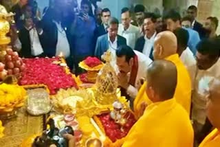 sri-lanka-prime-minister-visited-sarnath-of-uttar-pradesh