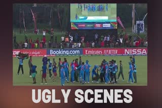 India vs Bangladesh fight