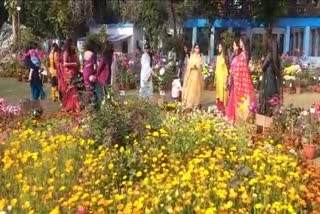 Dhanbad Police, Dhanbad Railway Division, Dhanbad Railway Division Flower Show, धनबाद पुलिस, धनबाद रेल मंडल, धनबाद रेलवे मंडल फ्लावर शो