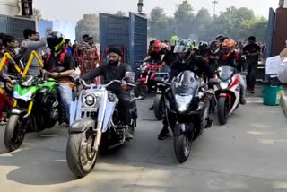 Racing bikes created a boom, auto expo reached bikers gang