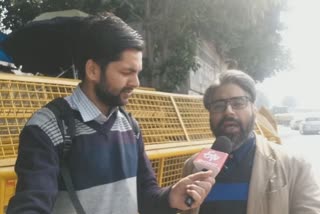 JNU Teachers Association Demonstrated at Delhi Police Headquarters