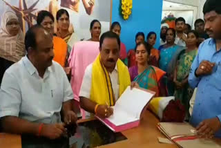 bs kesav taken charge as gadwal municipality chairman