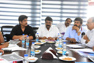 Heroes Chiranjeevi, Nagarjuna meeting with talasani