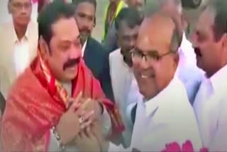 Sri Lankan PM arrives at Tirumala for worship