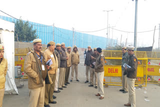 tight security at dheerpur counting center in delhi