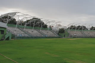 first ranji match to be played on baramati cricket ground, sharad pawar and rohit pawar present to inaugurate