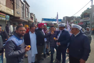 aap workers celebration in tohana