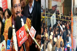 Arvind Kejriwal worshiped at Hanuman temple of Connaught Place