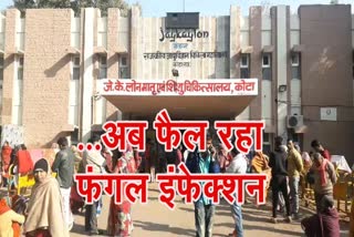 जेके लोन अस्पताल , JK Lone Hospital of kota, फंगल इंफेक्शन का खतरा, Fungal infection in JK Lone Hospital, kota news,