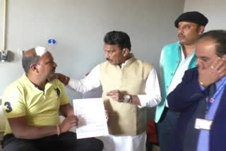 Certificates of help given to Tulsi Silavat injured