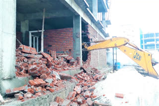 DEMOLITION AT SHAMSHABAD