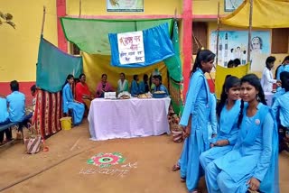 Anand mela organized in government school in Jagdalpur