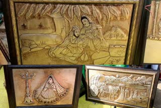 white metal painting in international surajkund mela