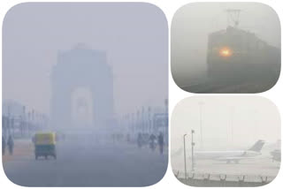 trains are delaying due to dense fog in delhi