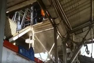 Overbridge falls on platform number 2 IN BHOPAL RAILWAY STATION