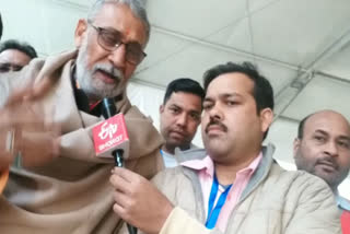 ETV bharat special interview with JDU leader SCL Gupta at Sangam Vihar in delhi