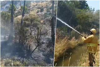 Mountain Fire at Kanyakumari