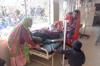 Patients are admitted in the verandah