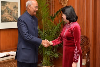 Ram Nath Kovind and Dang Thi Ngoc Thinh