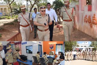 nizamabad commissioner of police karthikeya visited balkonda and velpoor police stations