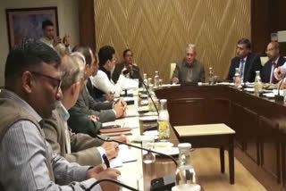 Union Minister Rao Inderjit Singh held a review meeting with the officials