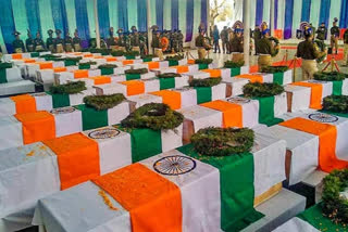 Pulwama attack  CRPF personnel  Lethpora camp  CRPF Memorial  Memorial to 40 CRPF jawans killed in Pulwama attack inaugurated  പുൽവാമ ഭീകരാക്രമണത്തിൽ കൊല്ലപ്പെട്ട ജവാന്മാരുടെ സ്മാരകം ഉദ്ഘാടനം ചെയ്തു  പുൽവാമ ഭീകരാക്രമണം