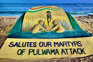 tribute to martyrs through sand art