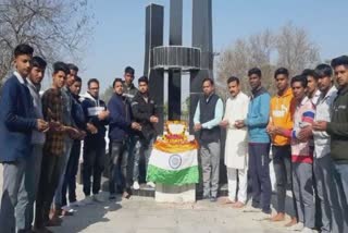 tributes to martyrs of pulwama attack in bhiwani