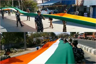 bhadrachalam  crpf 141th battalion pays tribute to Pulwama Martyrs in bhadradri kothagudem district