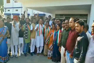 Congress occupies District Panchayat Kanker