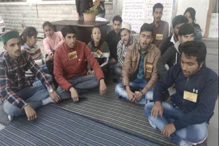 hunger strike by abvp in dharamshala