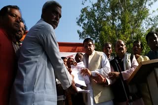 Memorandum submitted to Minister PC Sharma