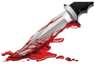 Mother attacked on her son with a knife at arilova in visakhapatnam