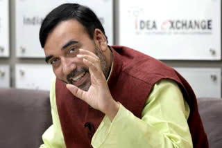 gopal rai arrives ramlila maidan