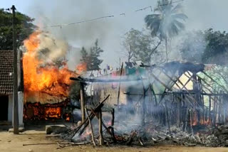 gas cylindger blast in vizianangaram dst